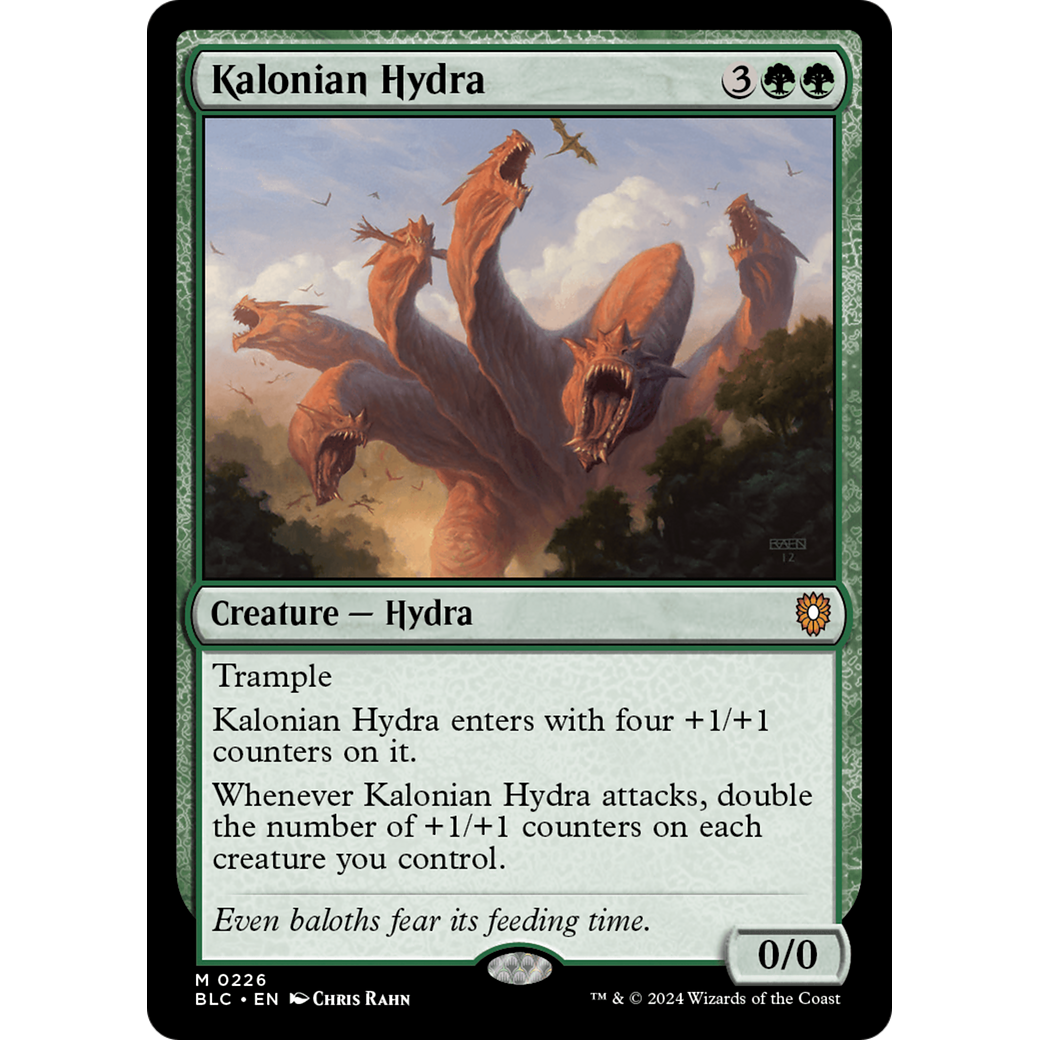 Kalonian Hydra (BLC-226) - Bloomburrow Commander