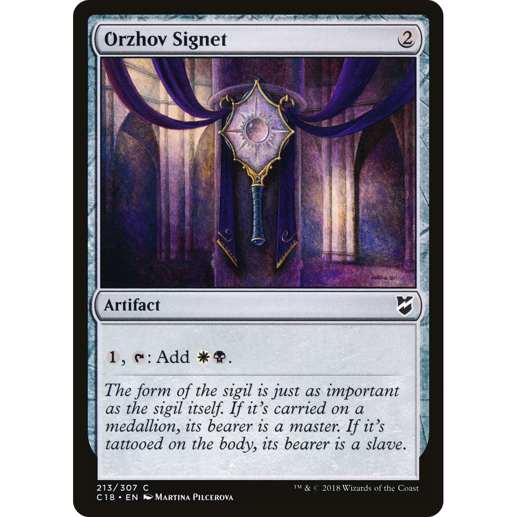 Orzhov Signet (C18-213) - Commander 2018