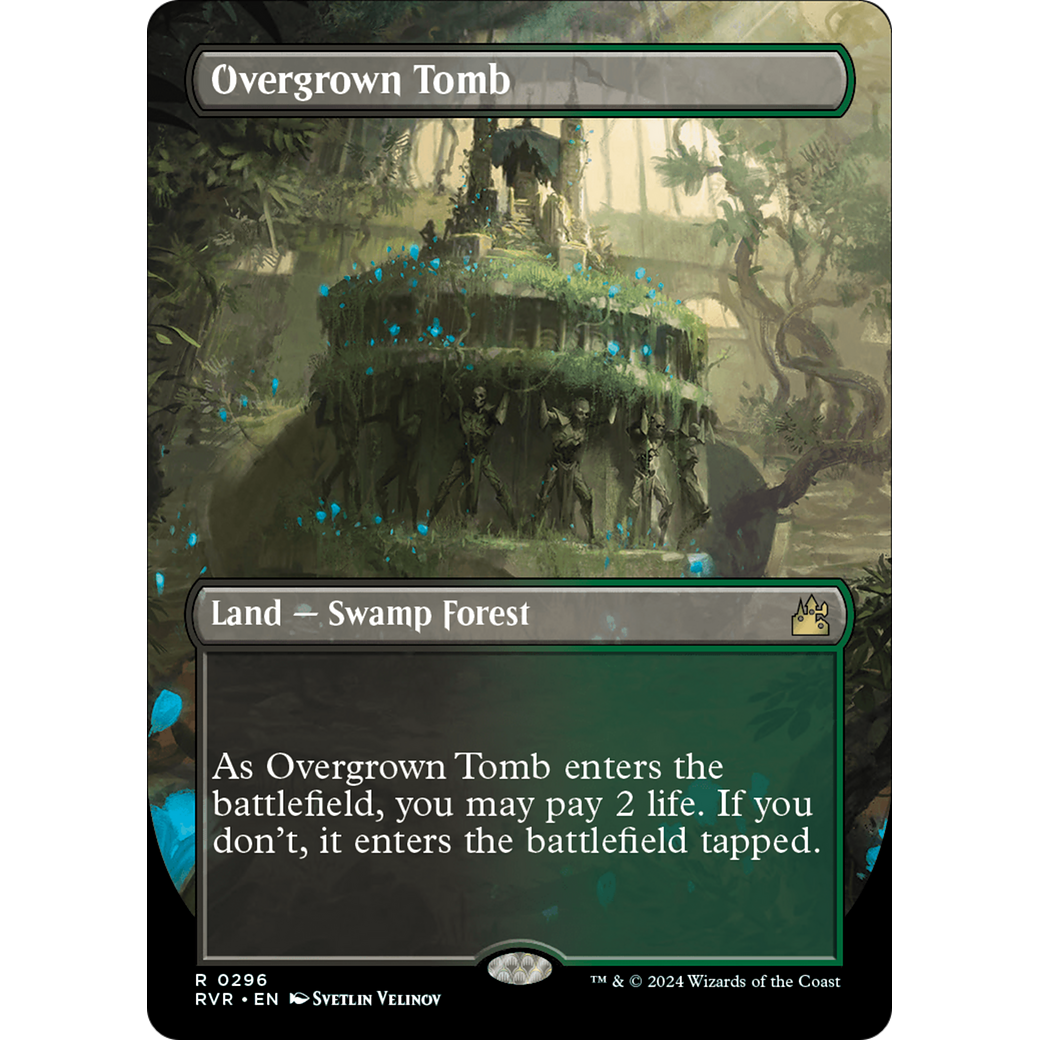 Overgrown Tomb (RVR-296) - Ravnica Remastered (Borderless)