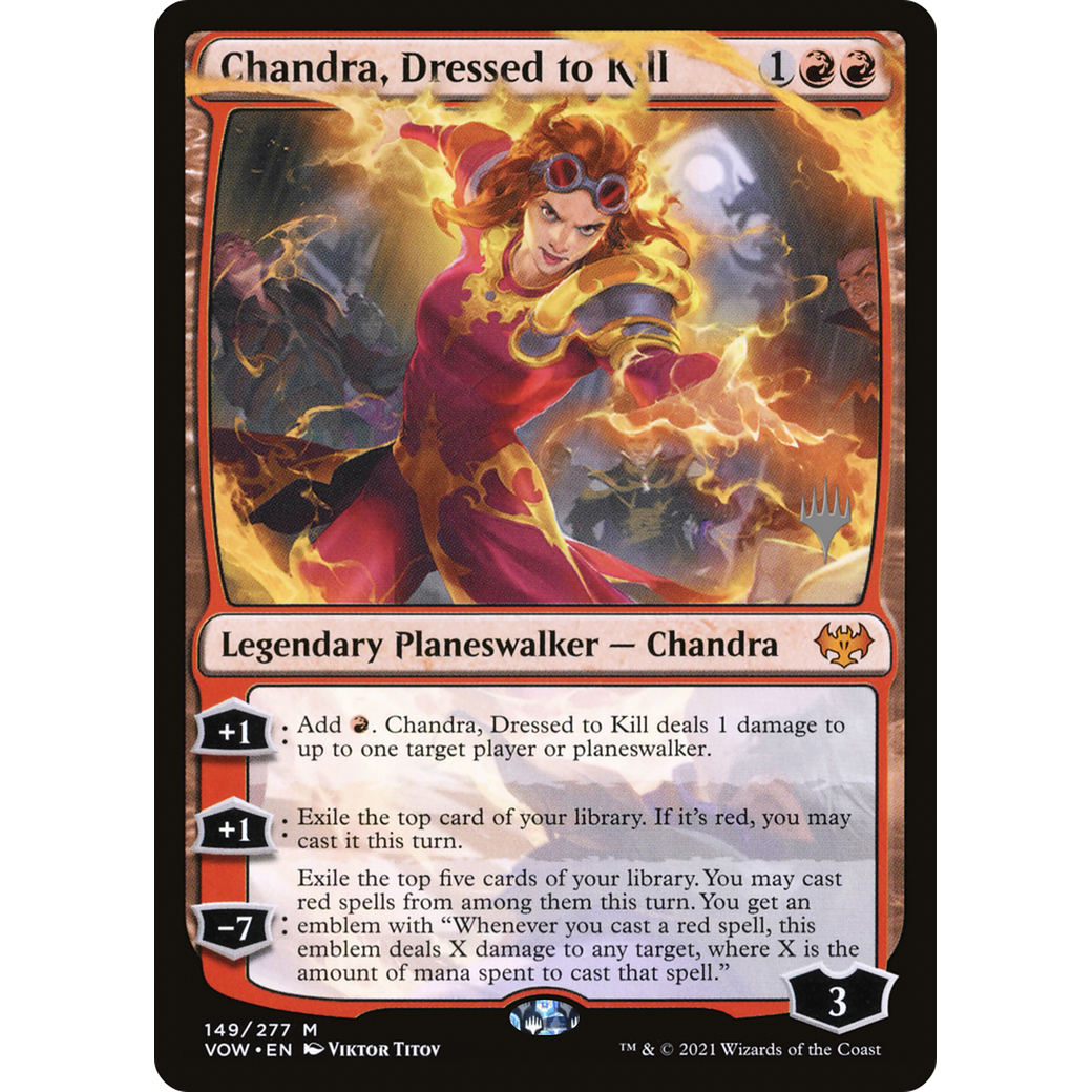 Chandra, Dressed to Kill (PPDMU-149) - Innistrad: Crimson Vow Promos Foil
