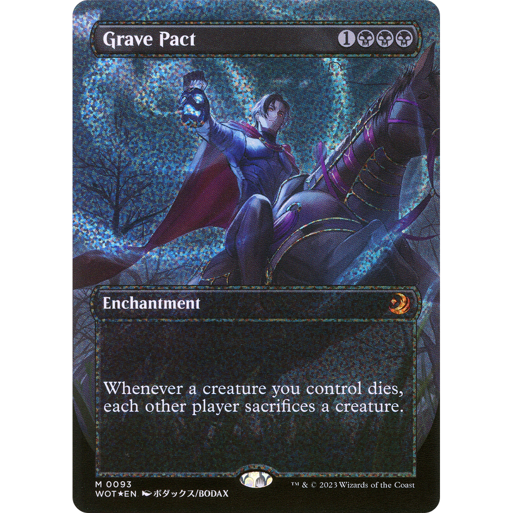 Grave Pact (WOT-093) - Wilds of Eldraine: Enchanting Tales (Borderless) Foil