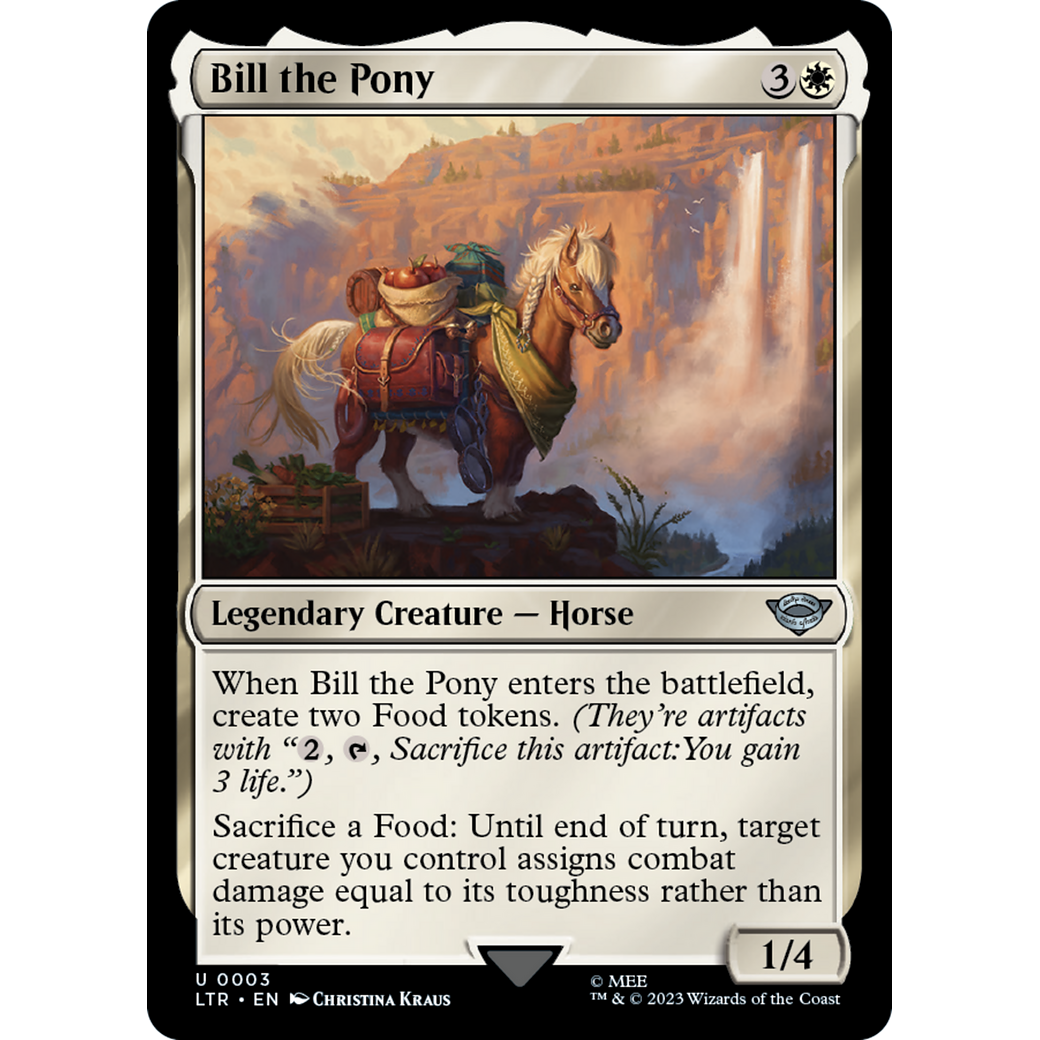 Bill the Pony (LTR-003) - The Lord of the Rings: Tales of Middle-earth Foil