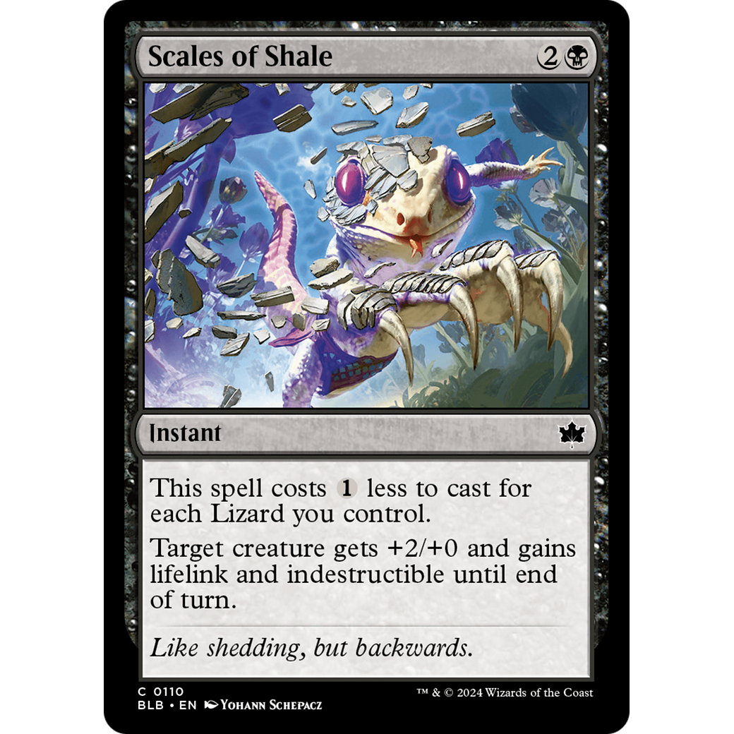 Scales of Shale (BLB-110) - Bloomburrow Foil