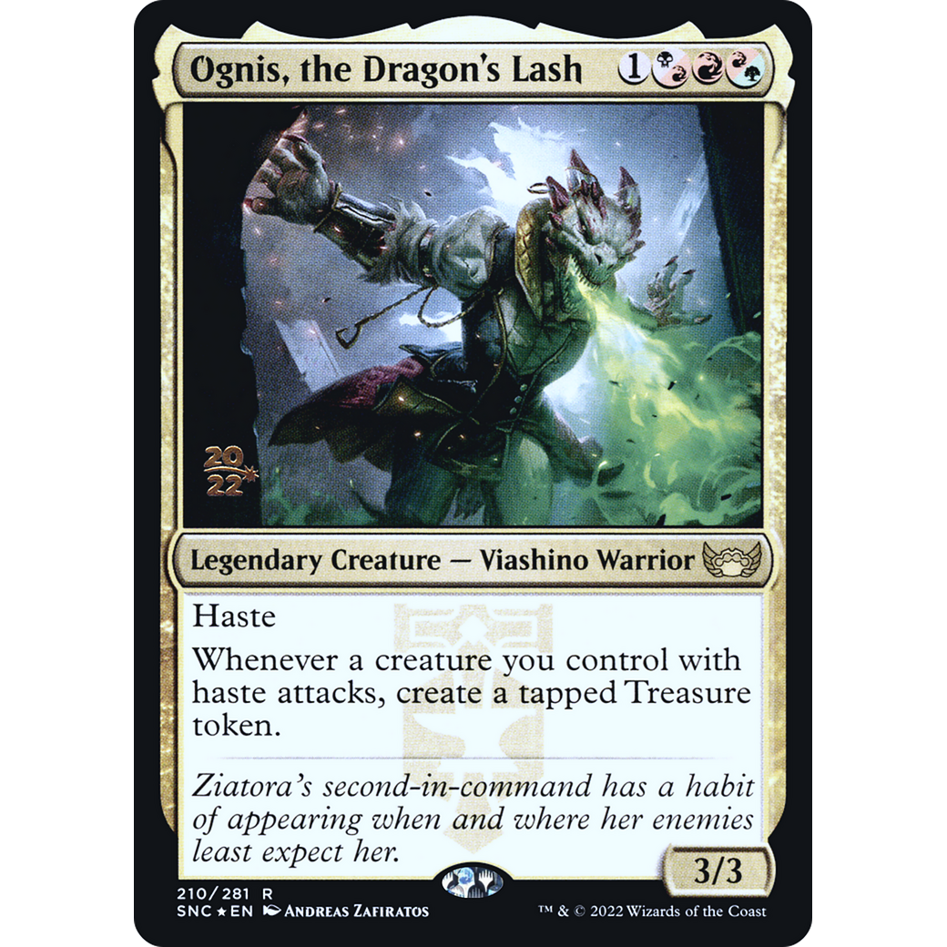 Ognis, the Dragon's Lash (PRE-210) - Streets of New Capenna Promos Foil