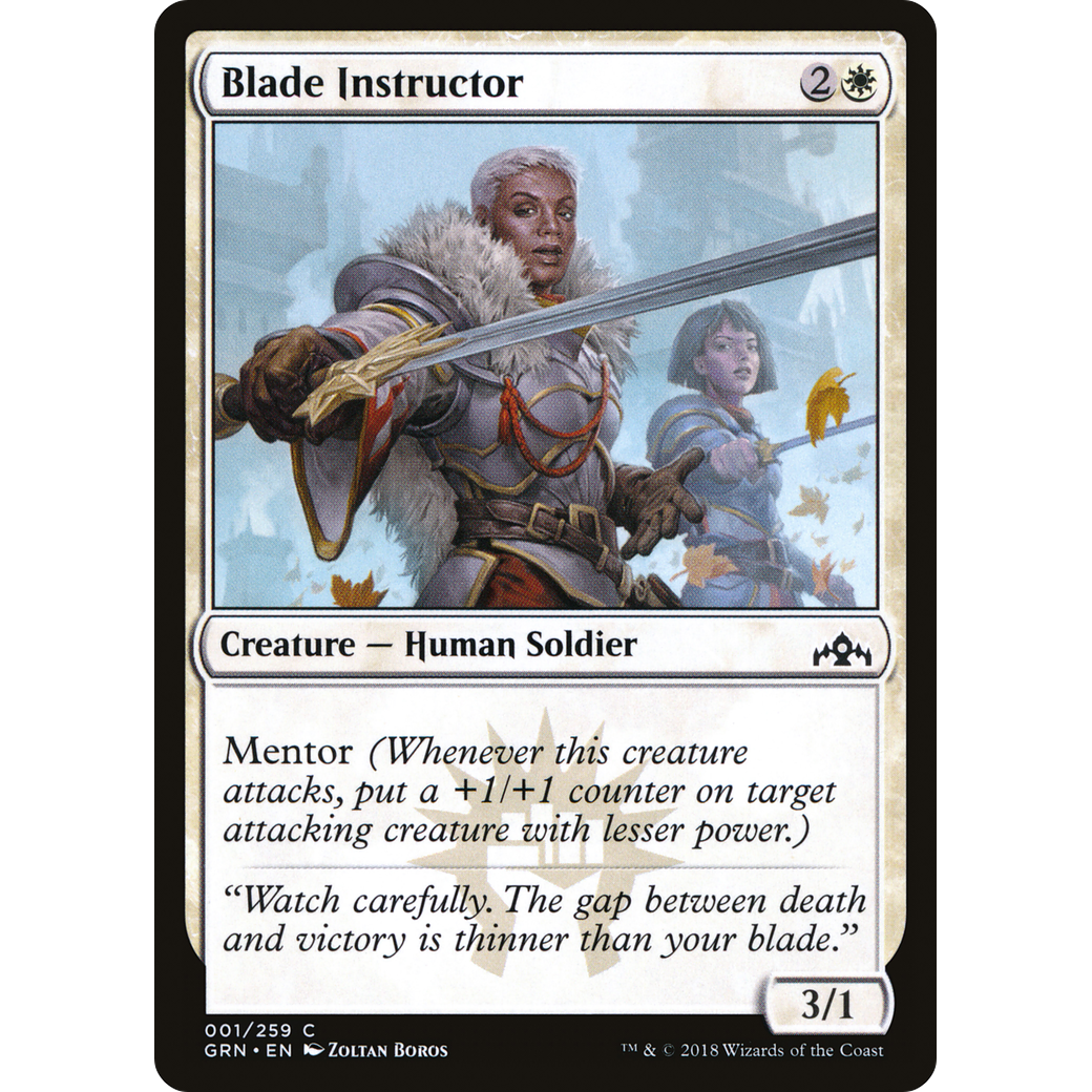 Blade Instructor (GRN-001) - Guilds of Ravnica