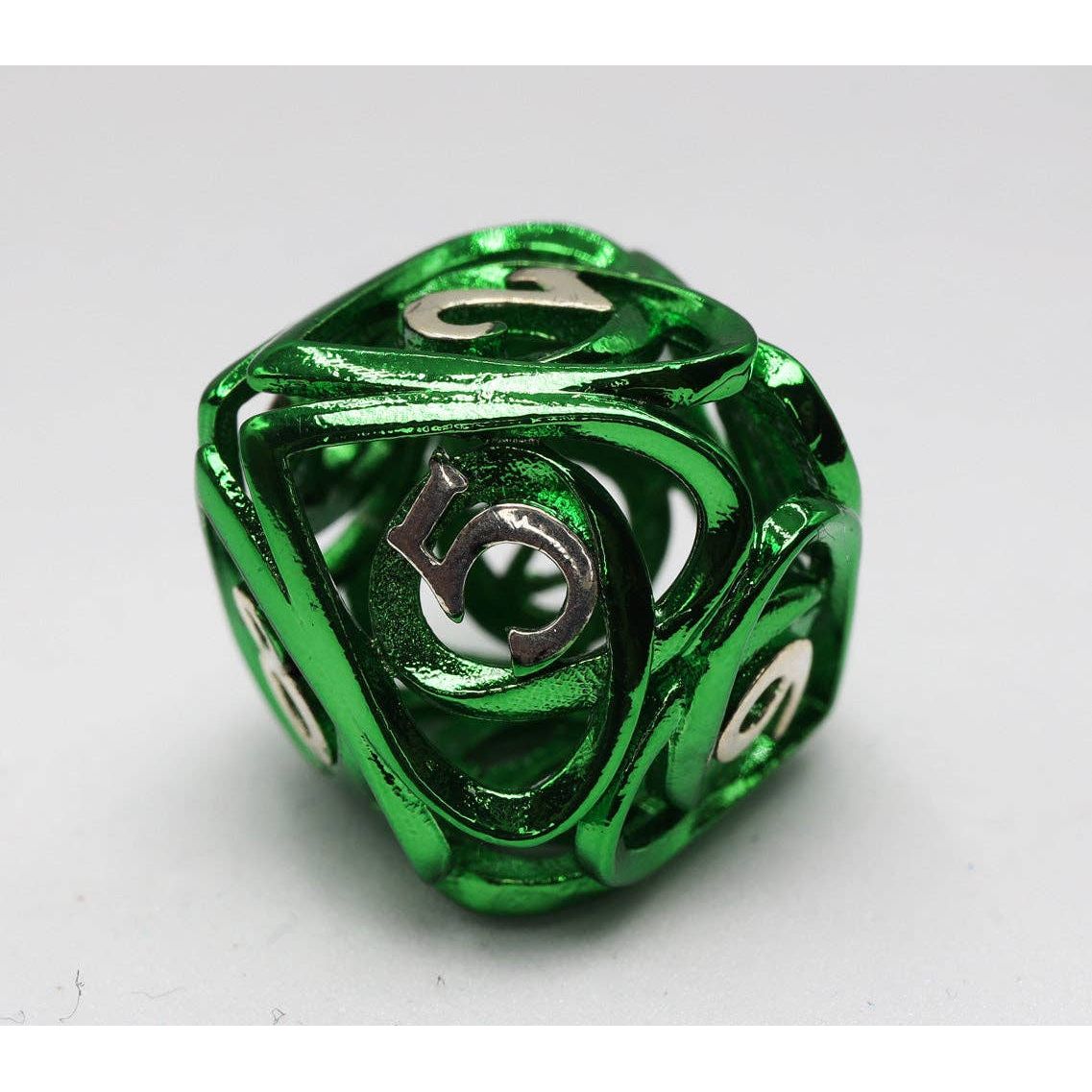Hollow Hearts: Green - Metal RPG Dice Set