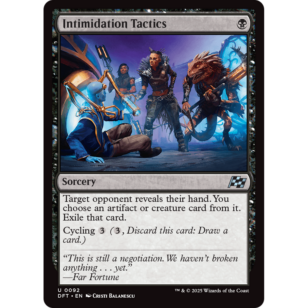 Intimidation Tactics (DFT-092) - Aetherdrift Foil