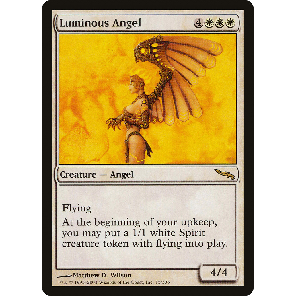 Luminous Angel (MRD-015) - Mirrodin Foil