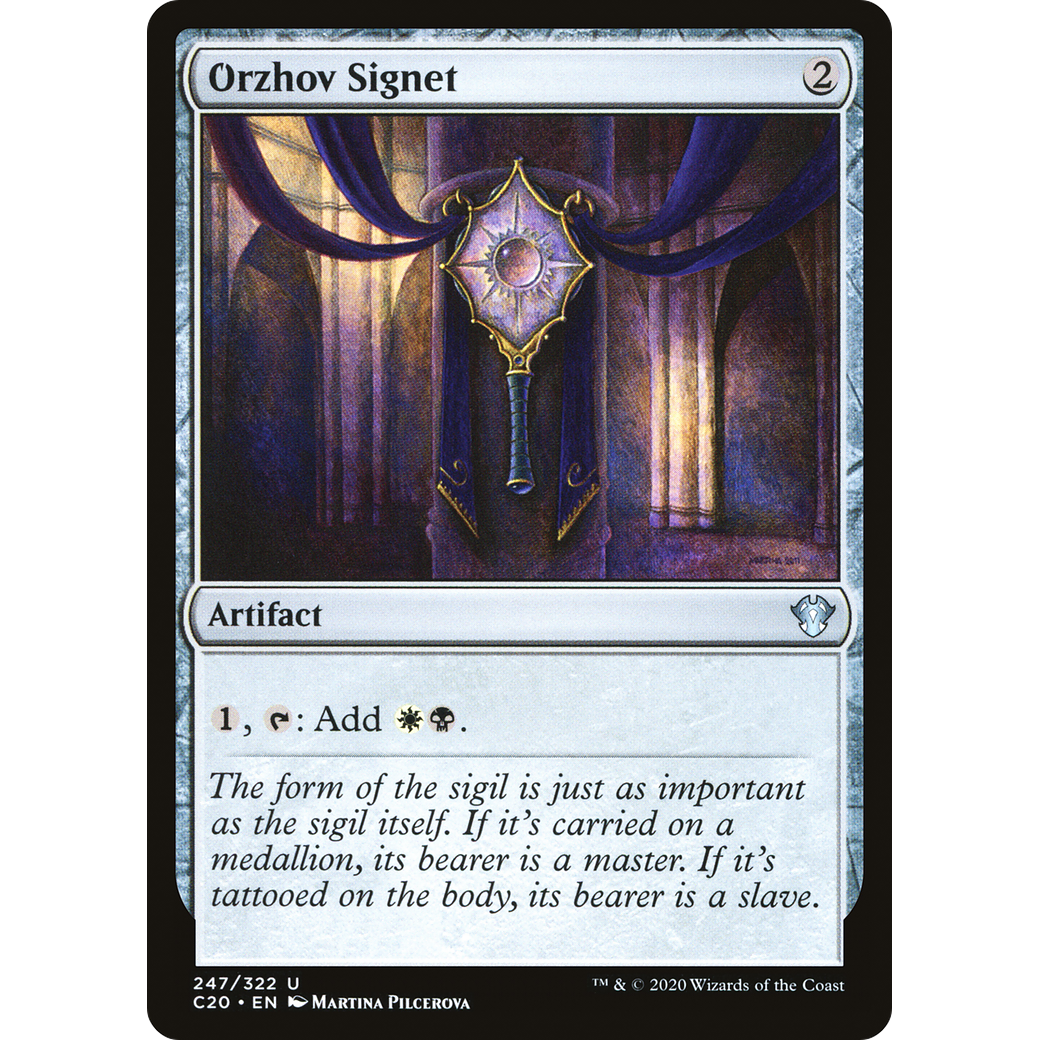 Orzhov Signet (C20-247) - Commander 2020