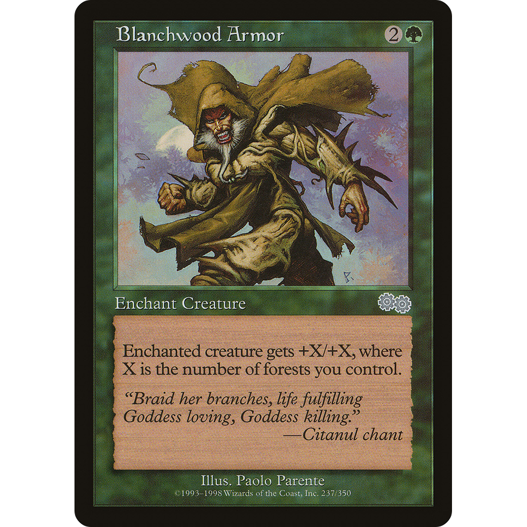 Blanchwood Armor (USG-237) - Urza's Saga