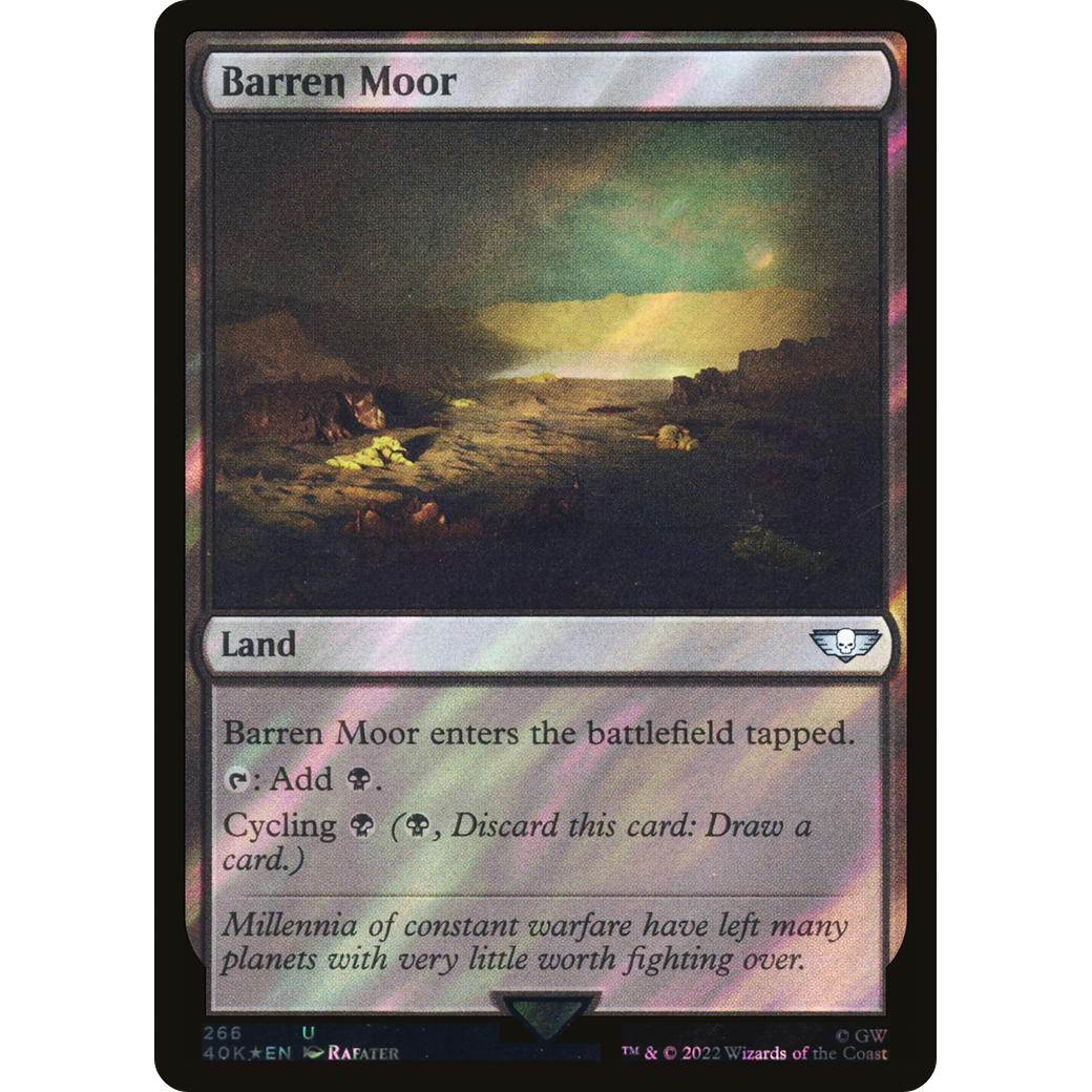 Barren Moor (40K-266) - Warhammer 40,000 Commander Foil