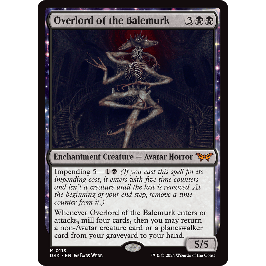 Overlord of the Balemurk (DSK-113) - Duskmourn: House of Horror: (enchantment)