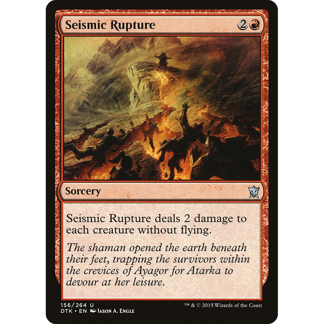 Seismic Rupture (DTK-156) - Dragons of Tarkir Foil