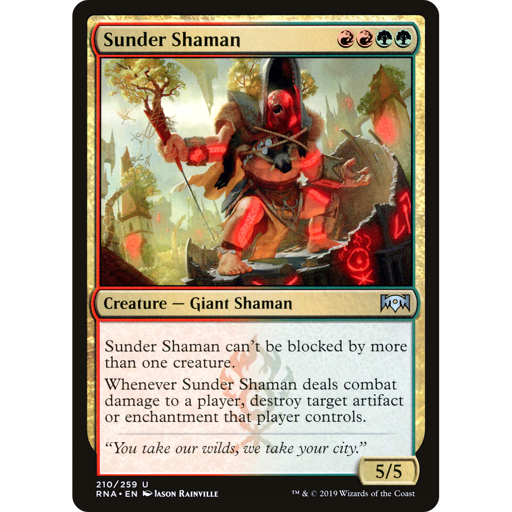 Sunder Shaman (RNA-210) - Ravnica Allegiance