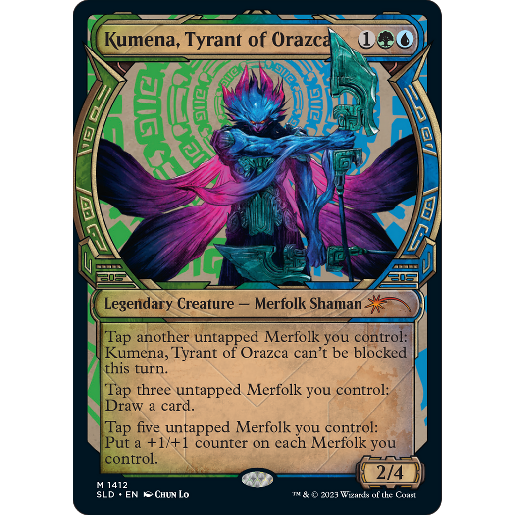 Kumena, Tyrant of Orazca (SLD-1412) - Secret Lair Drop: (Showcase)