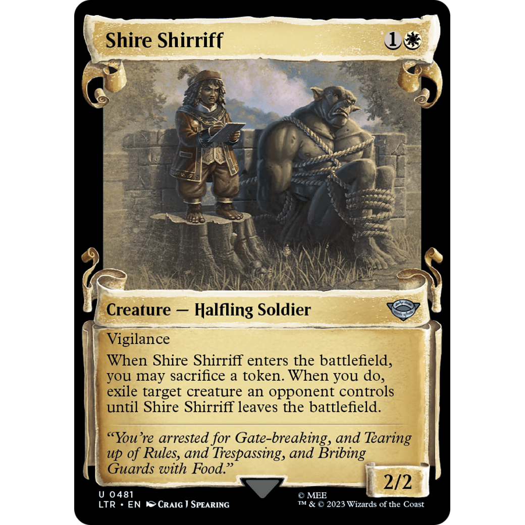 Shire Shirriff (LTR-481) - The Lord of the Rings: Tales of Middle-earth: (Showcase) Foil