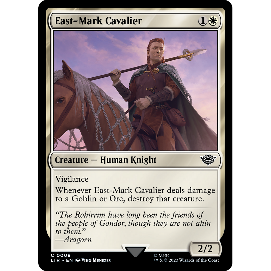 East-Mark Cavalier (LTR-009) - The Lord of the Rings: Tales of Middle-earth Foil