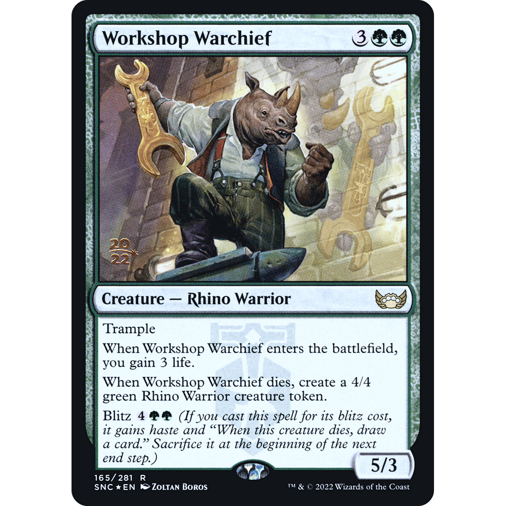 Workshop Warchief (PRE-165) - Streets of New Capenna Promos Foil