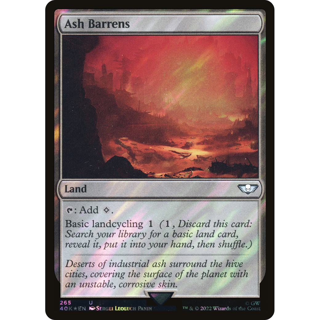 Ash Barrens (40K-265) - Warhammer 40,000 Commander Foil