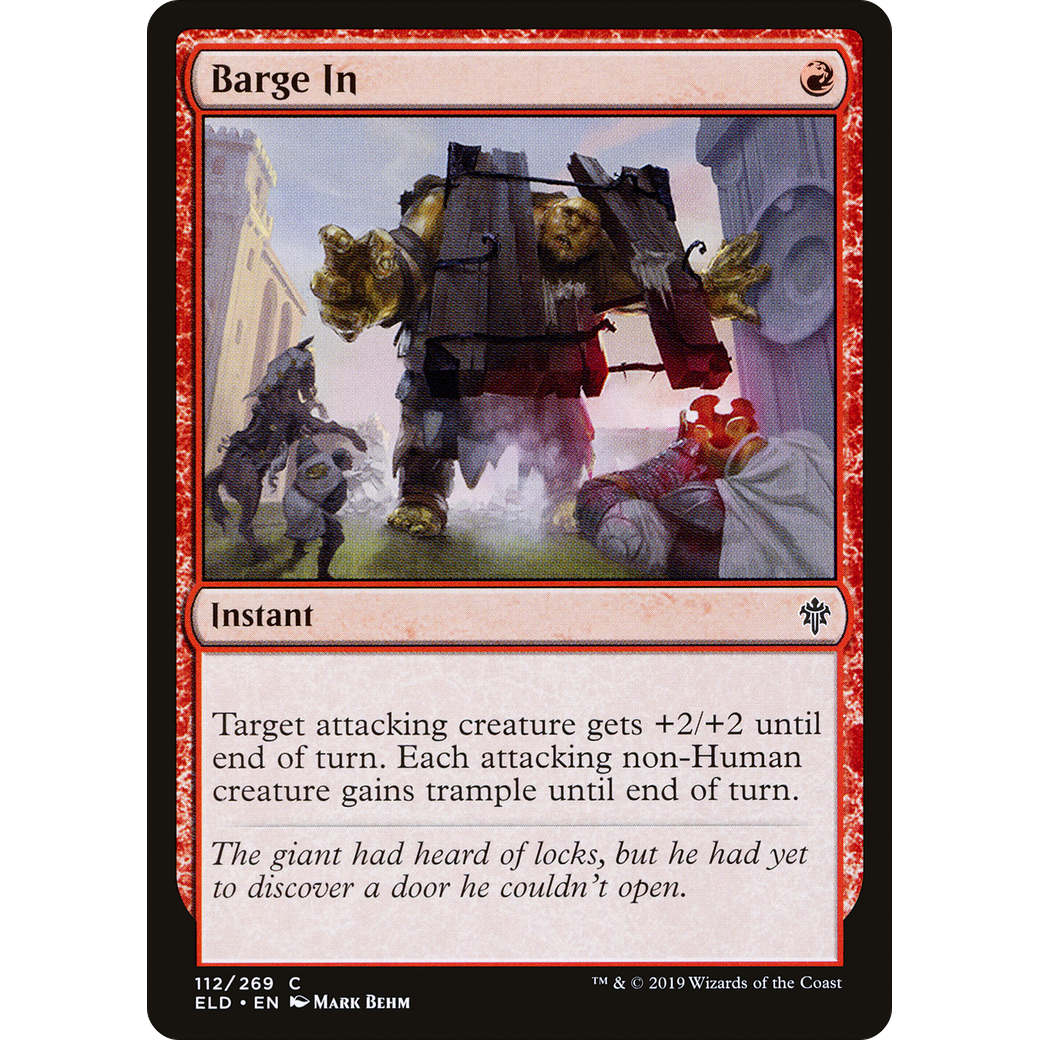 Barge In (ELD-112) - Throne of Eldraine Foil