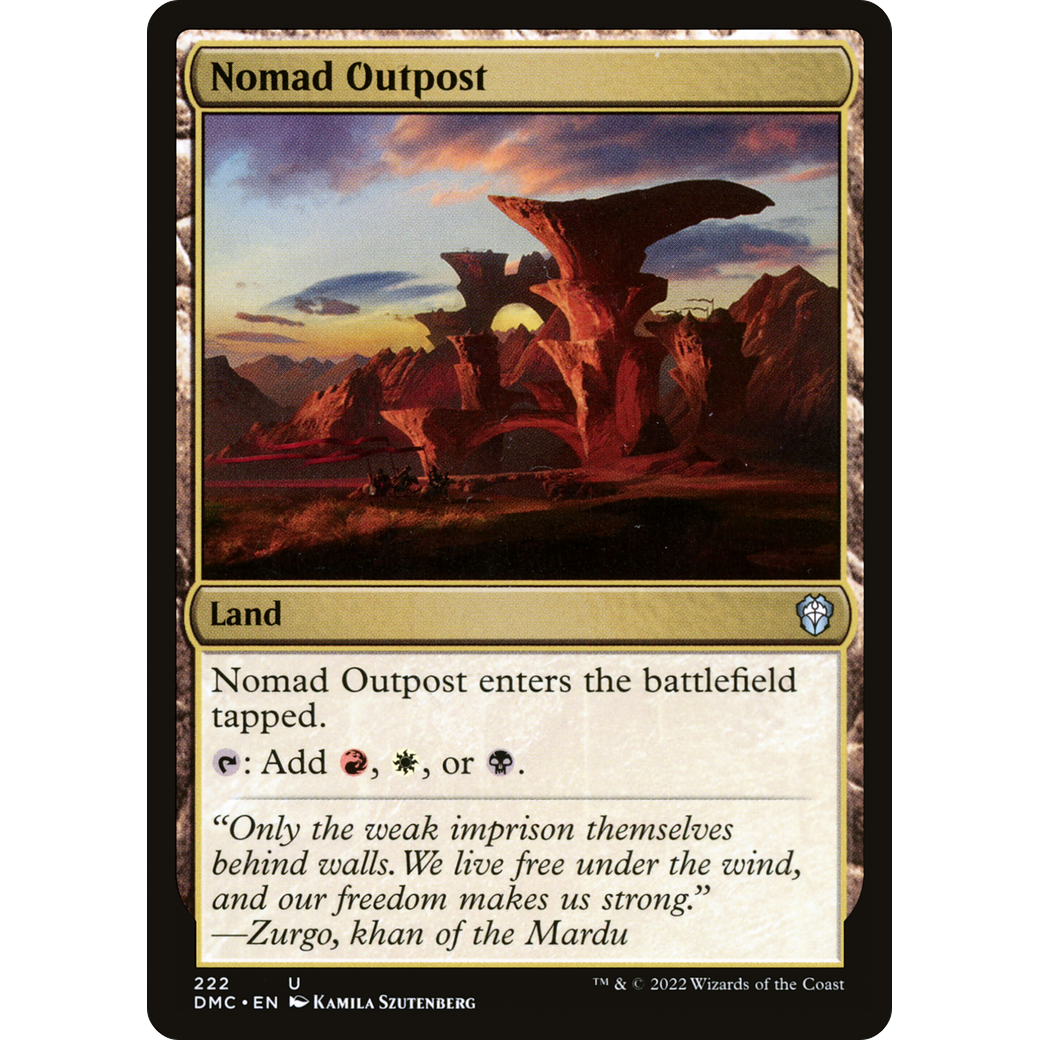 Nomad Outpost (DMC-222) - Dominaria United Commander