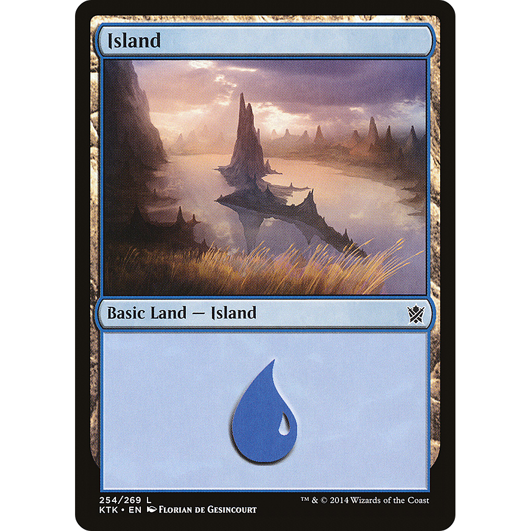 Island (254) (KTK-254) - Khans of Tarkir Foil
