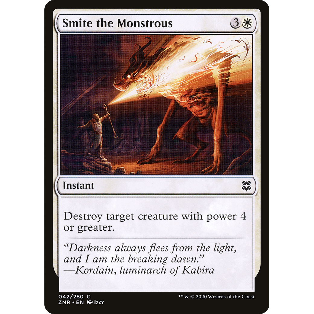 Smite the Monstrous (ZNR-042) - Zendikar Rising