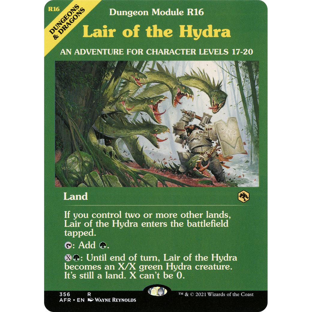 Lair of the Hydra (Dungeon Module) (AFR-356) - Adventures in the Forgotten Realms: (Showcase) Foil