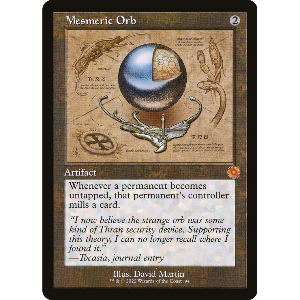 Mesmeric Orb (Schematic) (BRR-094) - The Brothers' War Retro Artifacts Foil
