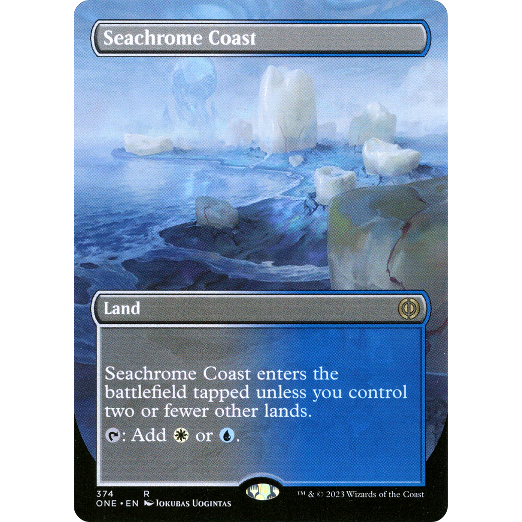 Seachrome Coast (ONE-374) - Phyrexia: All Will Be One (Borderless) Foil