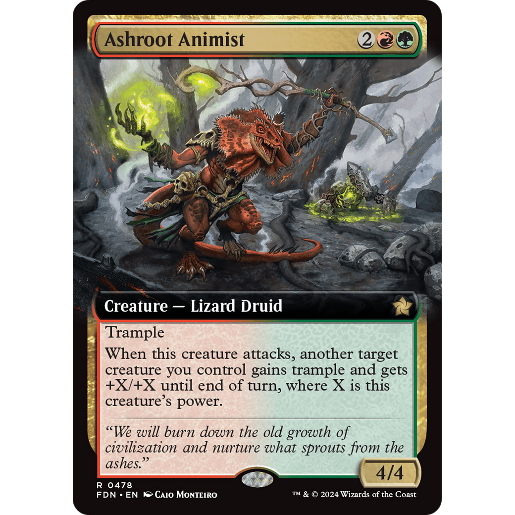 Ashroot Animist (FDN-478) - Foundations: (Extended Art) Foil