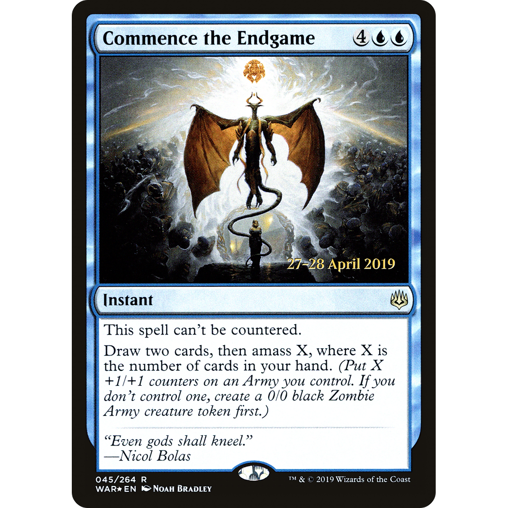 Commence the Endgame (PRE-045) - War of the Spark Promos Foil