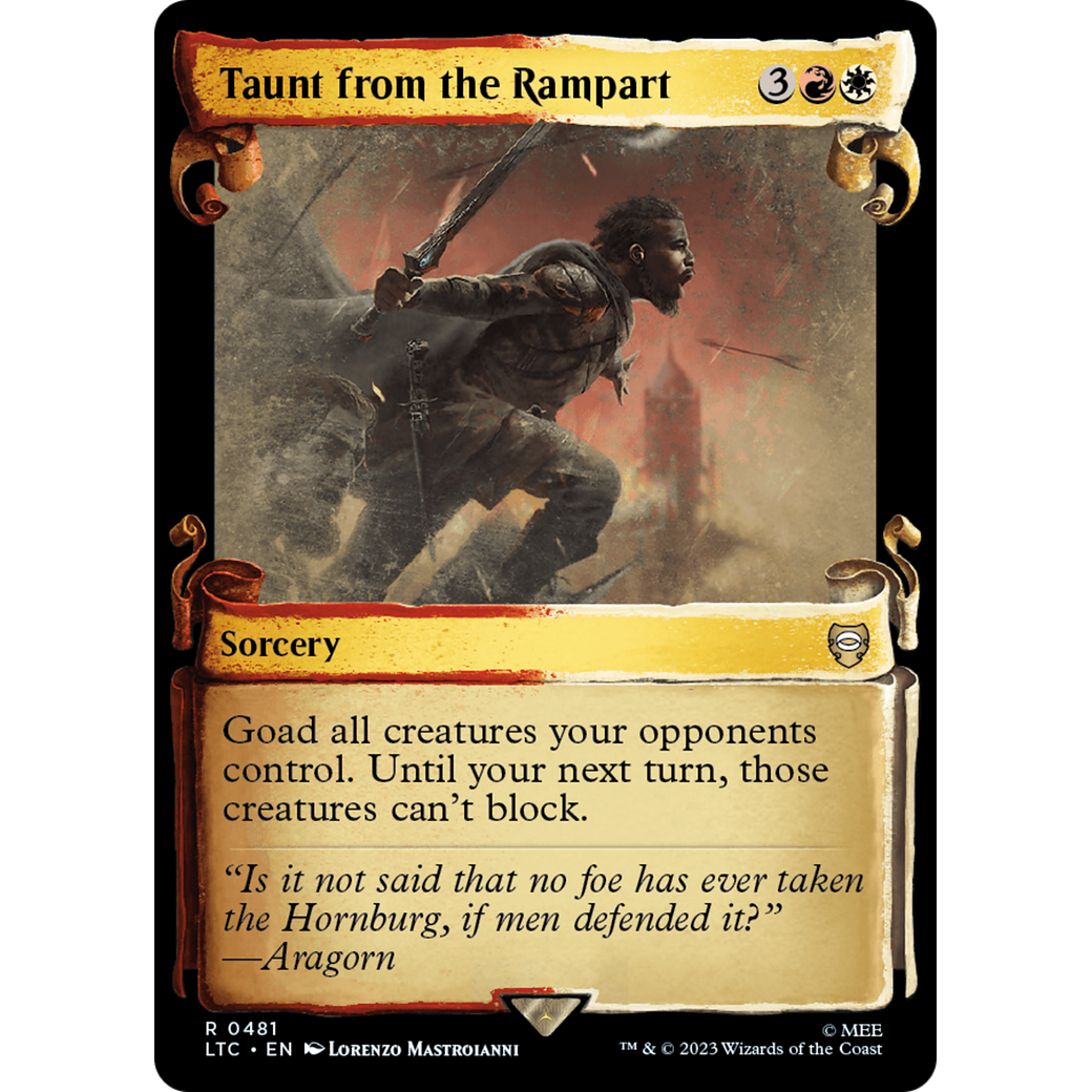 Taunt from the Rampart (LTC-481) - Tales of Middle-earth Commander: (Showcase)