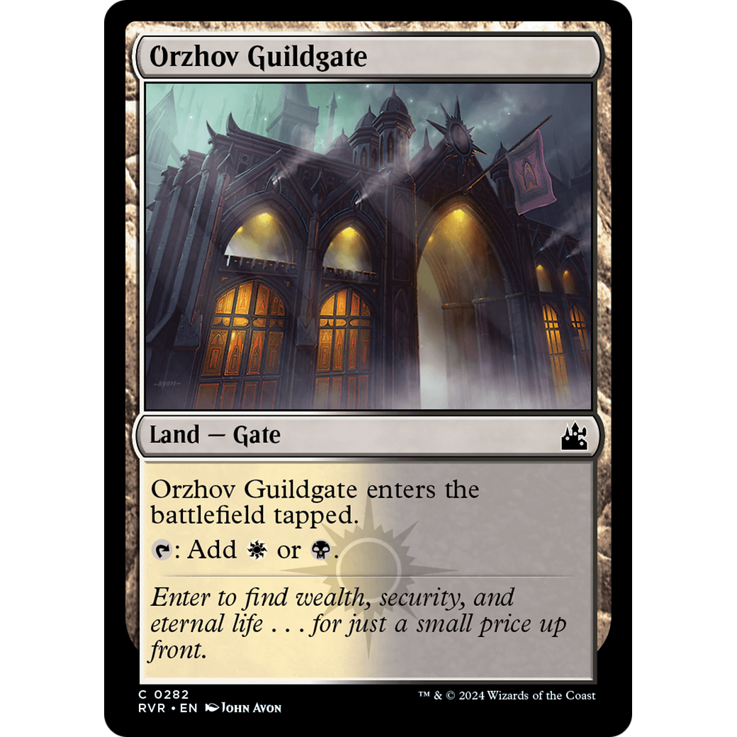 Orzhov Guildgate (RVR-282) - Ravnica Remastered