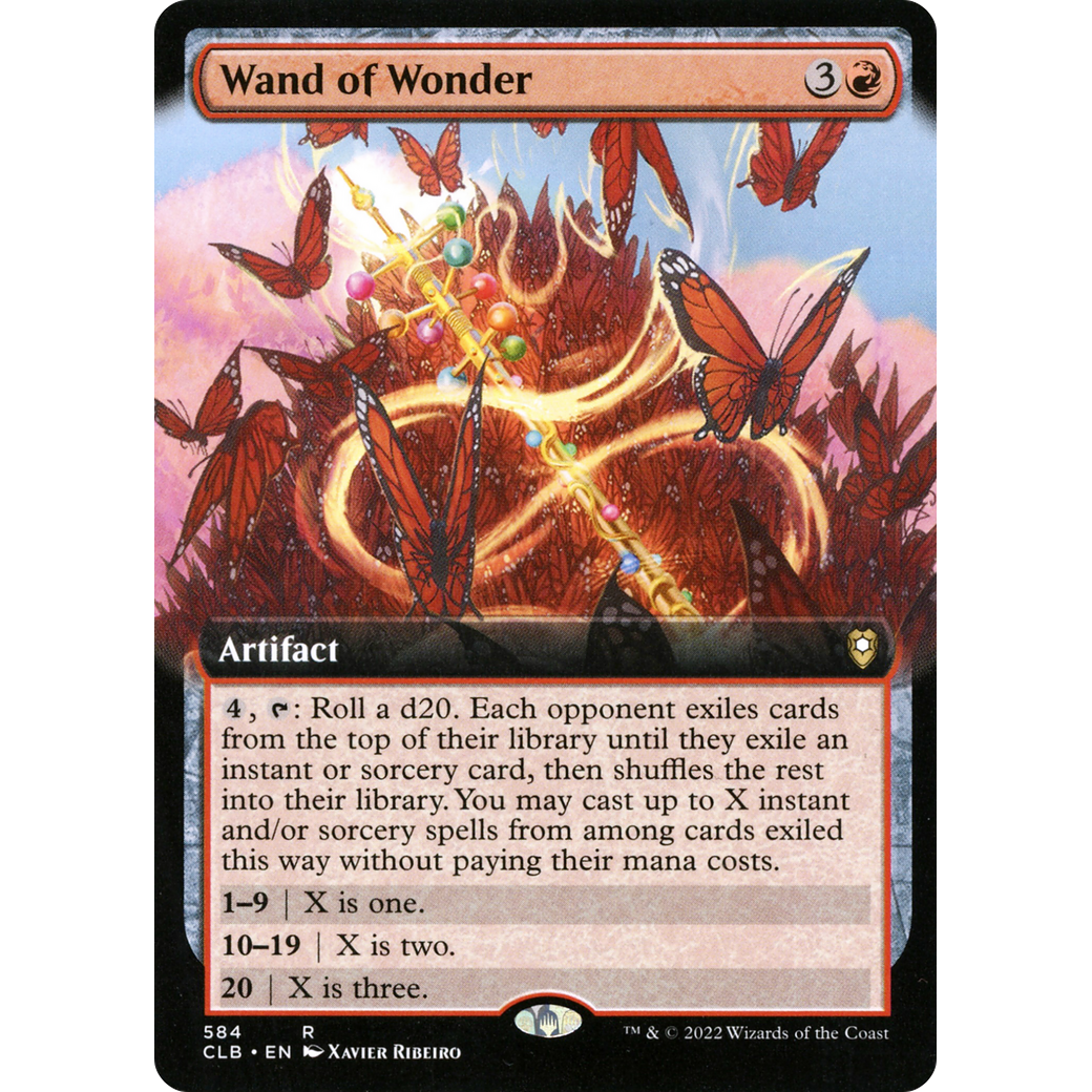 Wand of Wonder (CLB-584) - Commander Legends: Battle for Baldur's Gate: (Extended Art) Foil