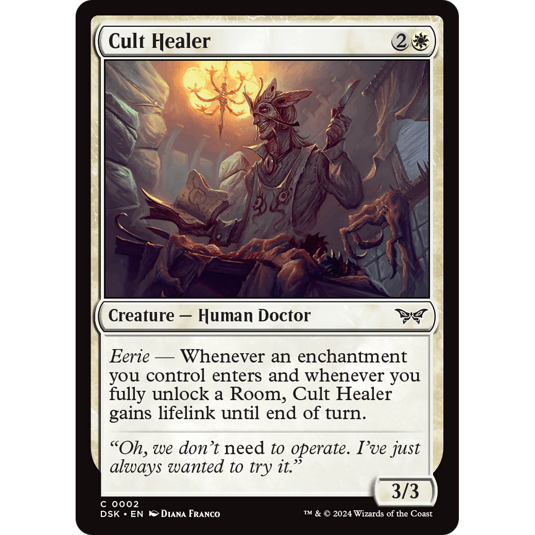 Cult Healer (DSK-002) - Duskmourn: House of Horror Foil