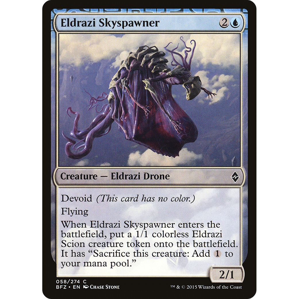Eldrazi Skyspawner (BFZ-058) - Battle for Zendikar: (devoid) Foil