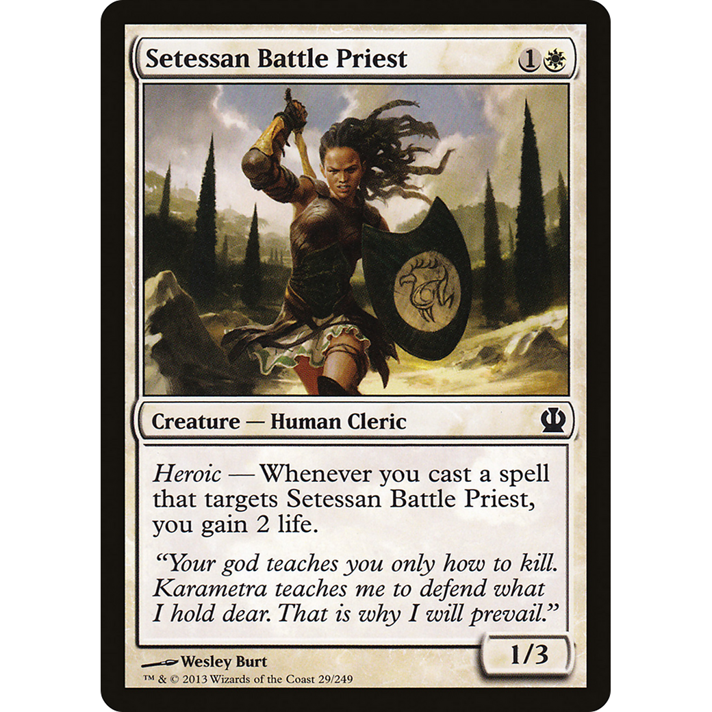 Setessan Battle Priest (THS-029) - Theros Foil