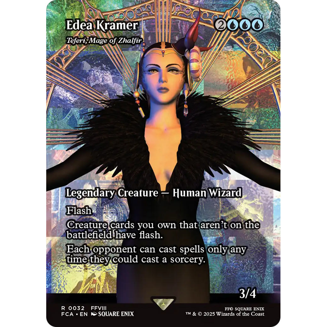 Edea Kramer - Teferi, Mage of Zhalfir (Showcase) (FCA-032) - FINAL FANTASY: Through the Ages / Edea Kramer (Borderless)