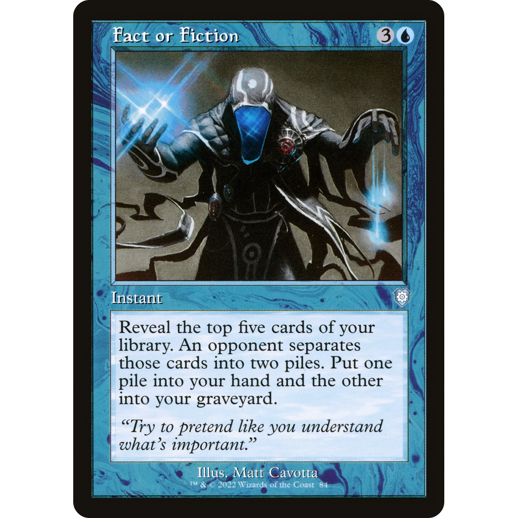 Fact or Fiction (Retro Frame) (BRC-084) - The Brothers' War Commander