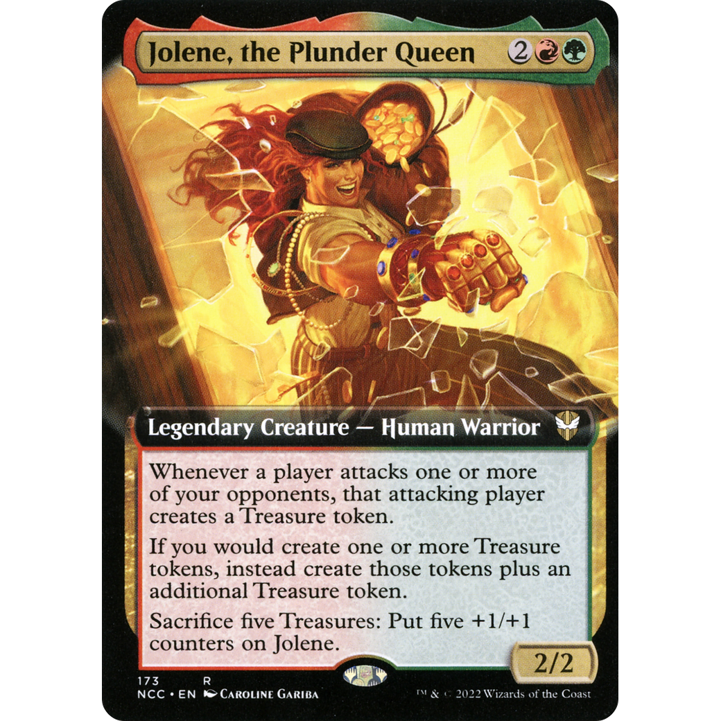 Jolene, the Plunder Queen (Extended Art) (NCC-173) - New Capenna Commander: (Extended Art)