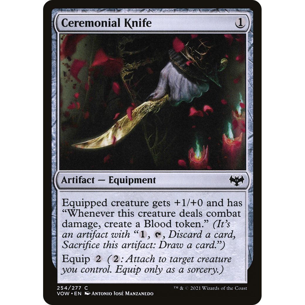 Ceremonial Knife (VOW-254) - Innistrad: Crimson Vow Foil