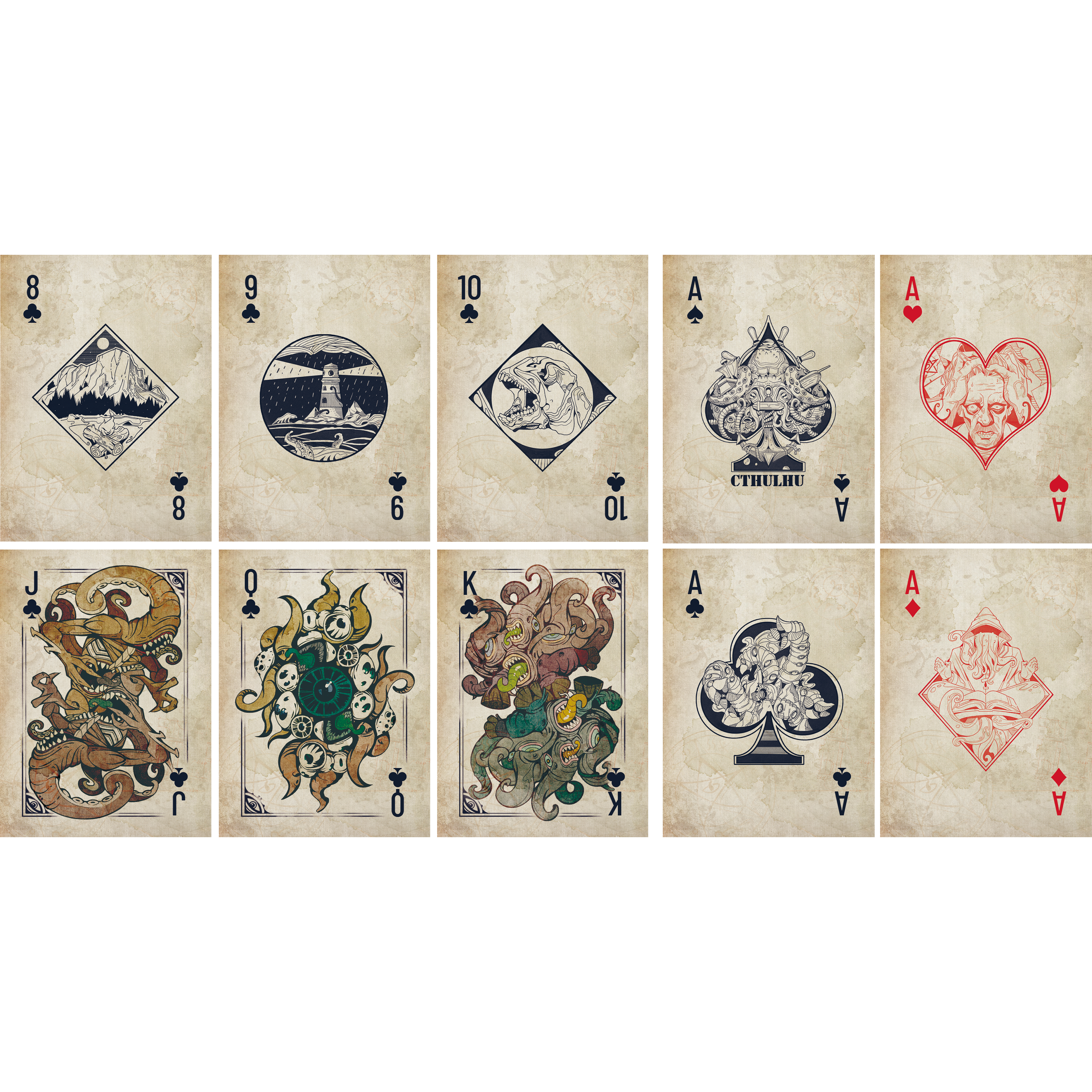 Great Old One Cthulhu Mythos Playing Cards