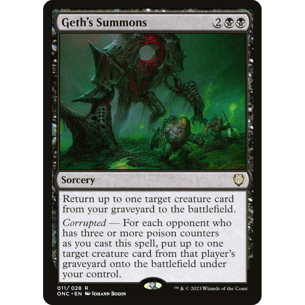 Geth's Summons (ONC-011) - Phyrexia: All Will Be One Commander