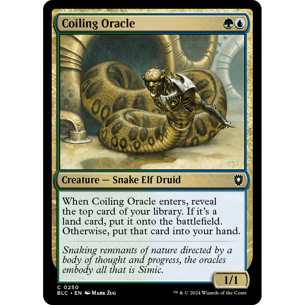 Coiling Oracle (BLC-250) - Bloomburrow Commander