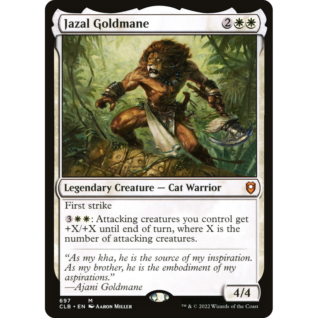 Jazal Goldmane (CLB-697) - Commander Legends: Battle for Baldur's Gate