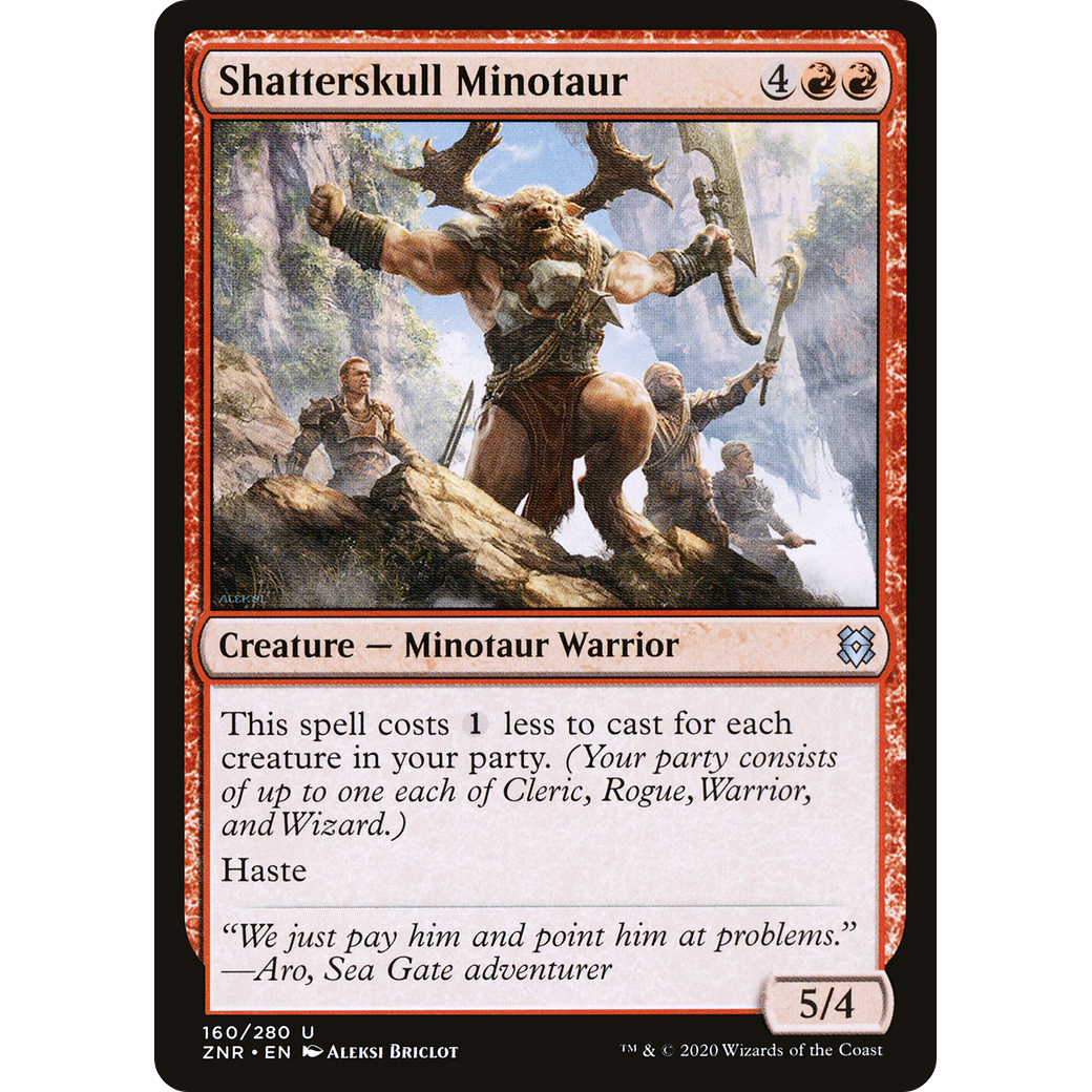 Shatterskull Minotaur (ZNR-160) - Zendikar Rising Foil