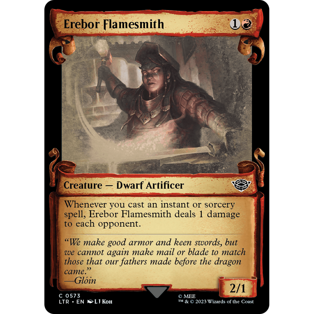 Erebor Flamesmith (LTR-573) - The Lord of the Rings: Tales of Middle-earth: (Showcase) Foil