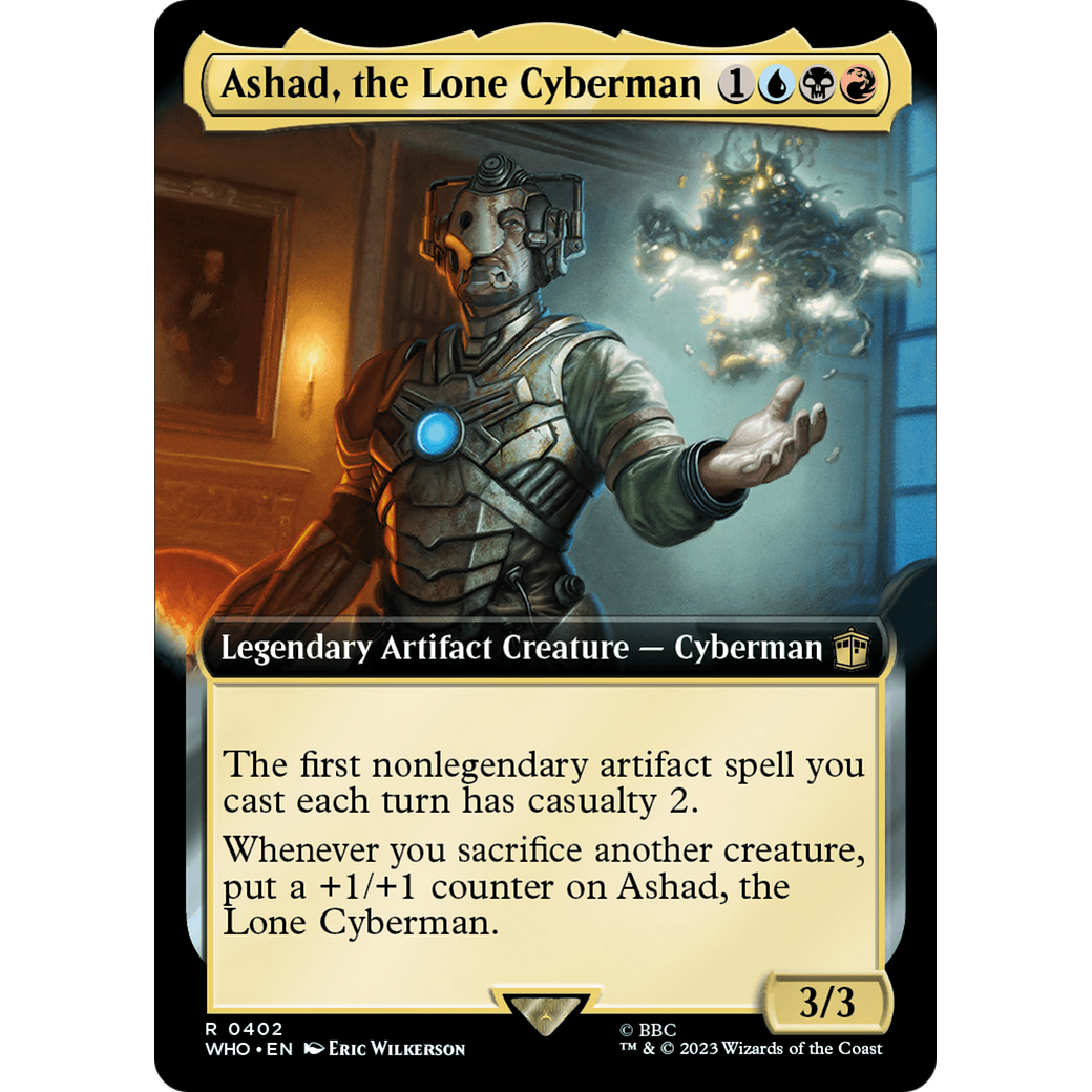 Ashad, the Lone Cyberman (Extended Art) (WHO-402) - Doctor Who: (Extended Art) Foil