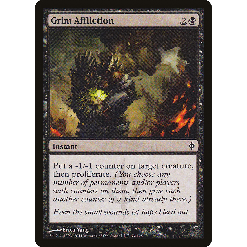 Grim Affliction (NPH-063) - New Phyrexia Foil